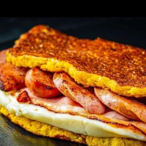 Cachapa Chuleta Ahumada